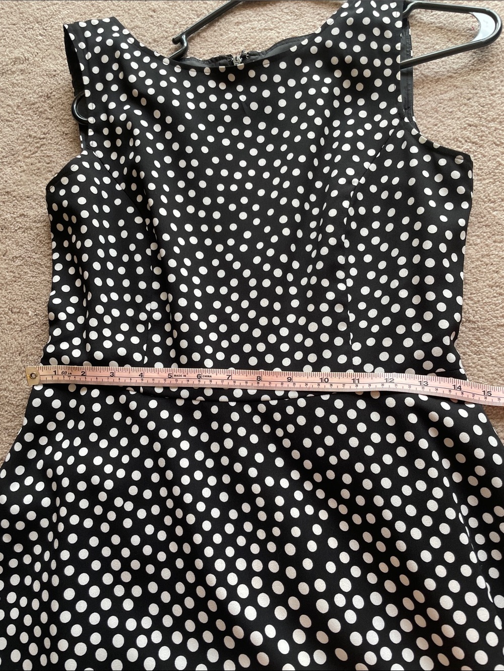 Talbots Black and White Polka Dot Dress 4 NWOT - Picture 3 of 5